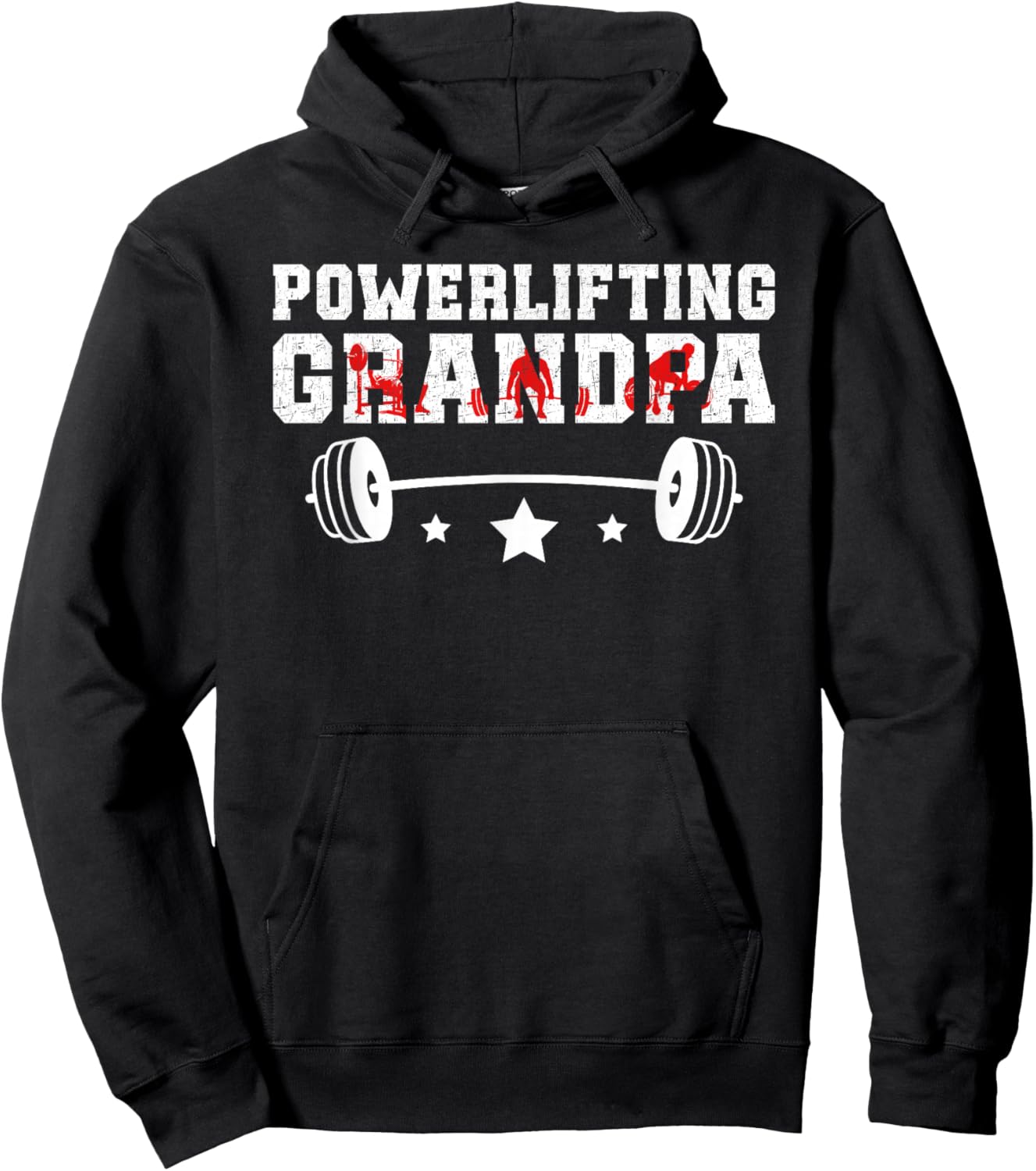 Powerlifting Grandpa Of A Powerlifter Grandfather Hoodie - Hoodie | Black