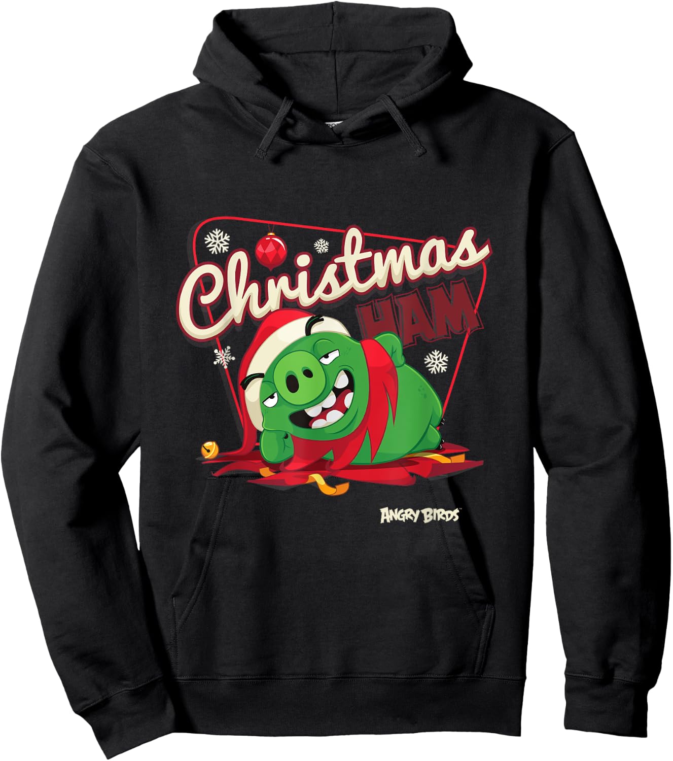 Angry Birds Christmas Pig Official Merchandise Hoodie - Hoodie | Black