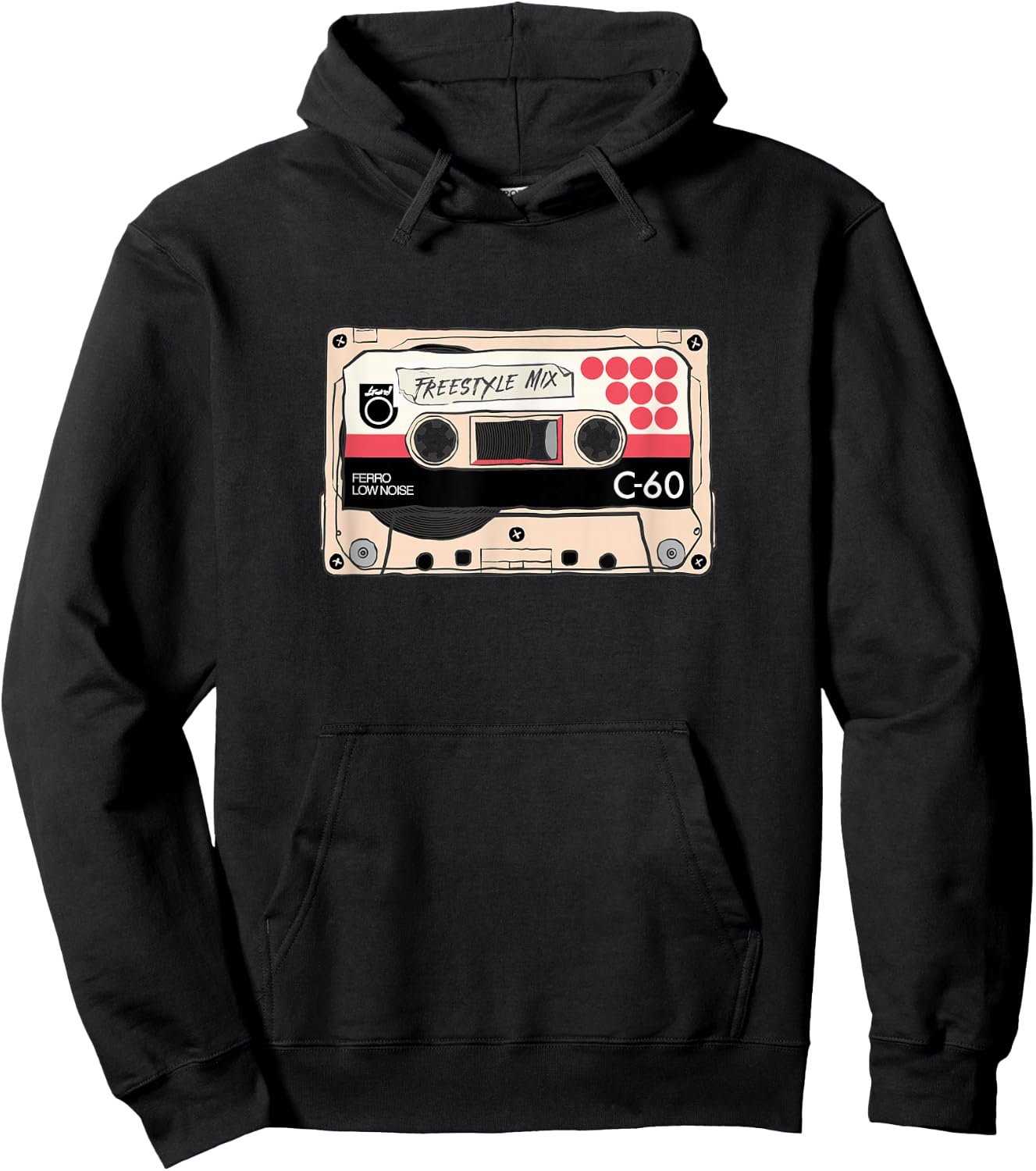 Freestyle Mix Tape Retro Vintage 80s Music Fan Hoodie - Hoodie | Black