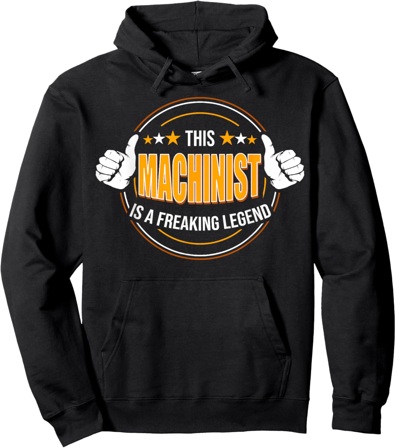 Funny Quote Legendary Machinist Hoodie - Hoodie | Black