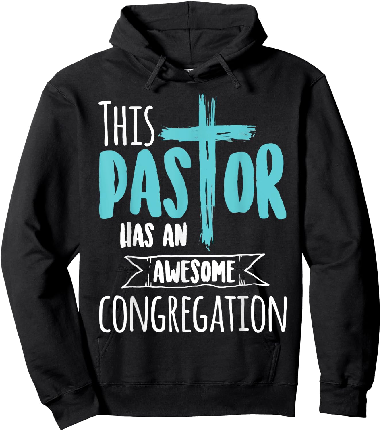 This Pastor Has An Awesome Congregation | Priest Gift Hoodie - Hoodie | Black