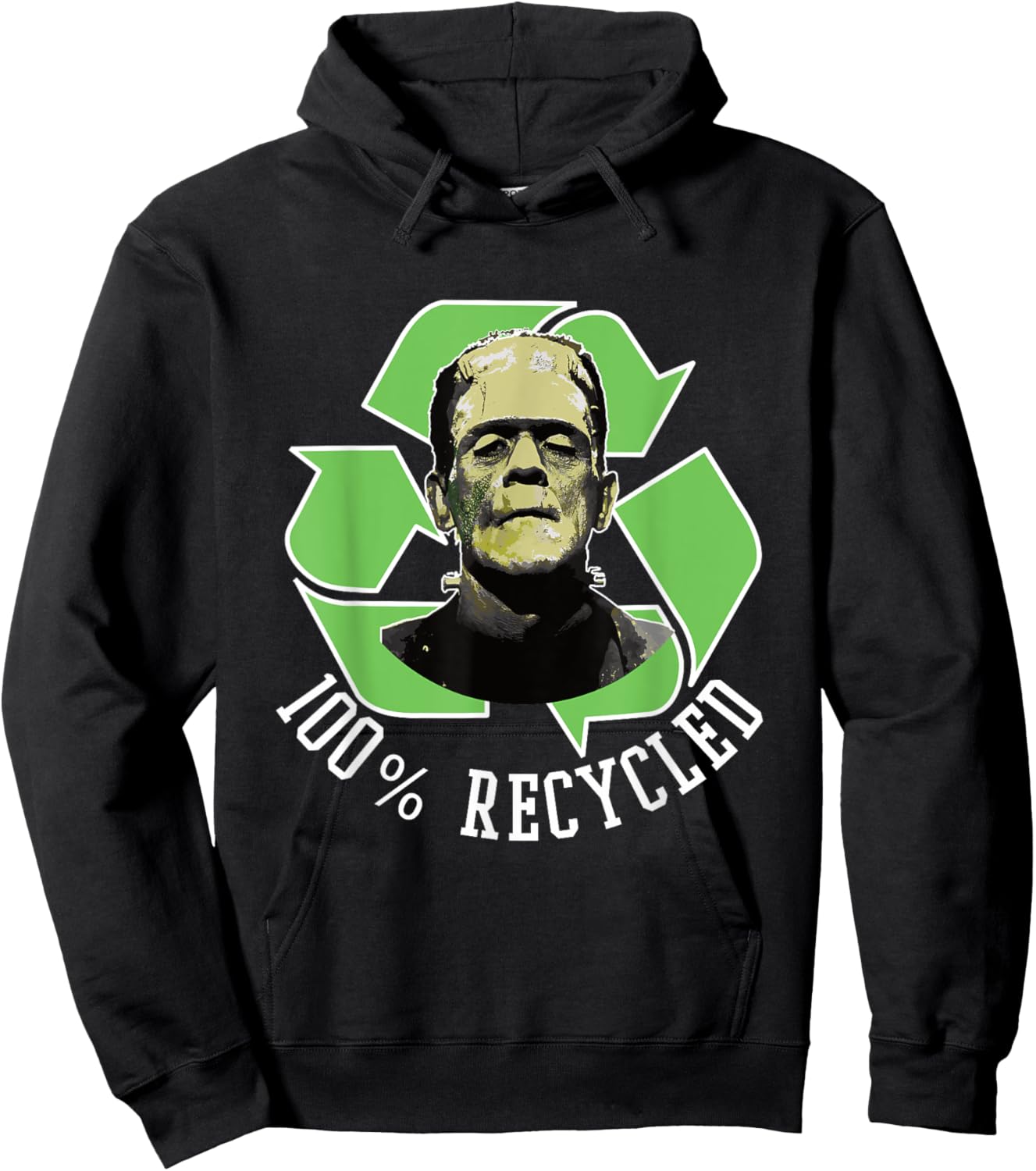 Frankenstein's Monster - 100% Recycled s Funny Halloween Hoodie - Hoodie | Black