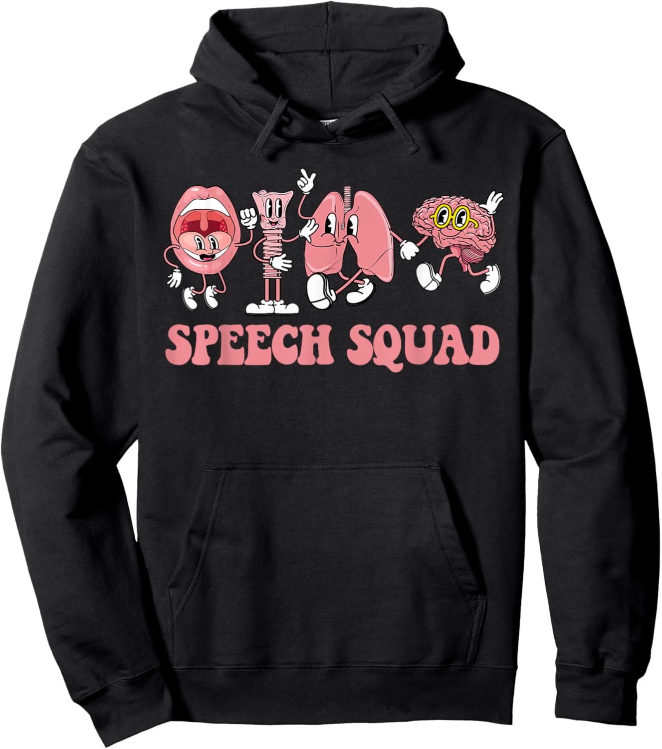 Speech Language Pathologist SLP Speech Squad Therapy Hoodie - Hoodie | Black