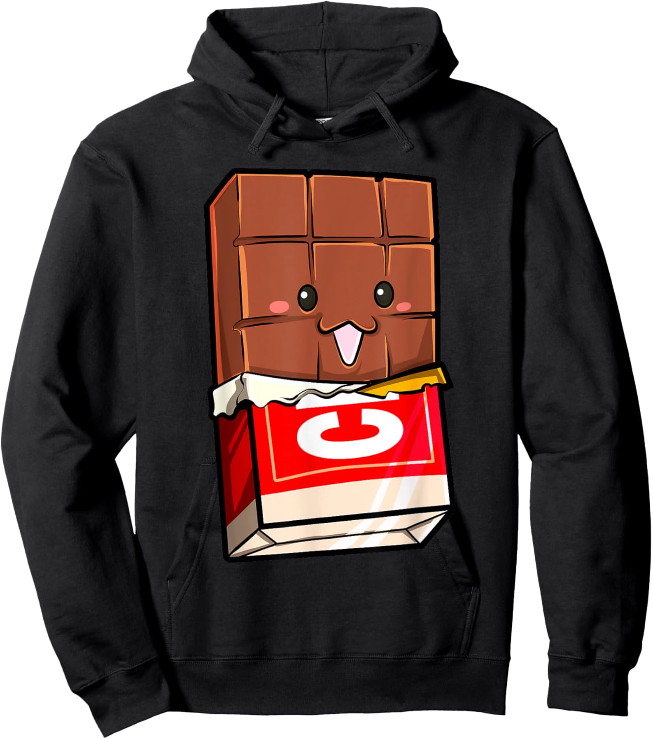 Kawaii Chocolate Bar Cute Smores Halloween Group Costume Hoodie - Hoodie | Black