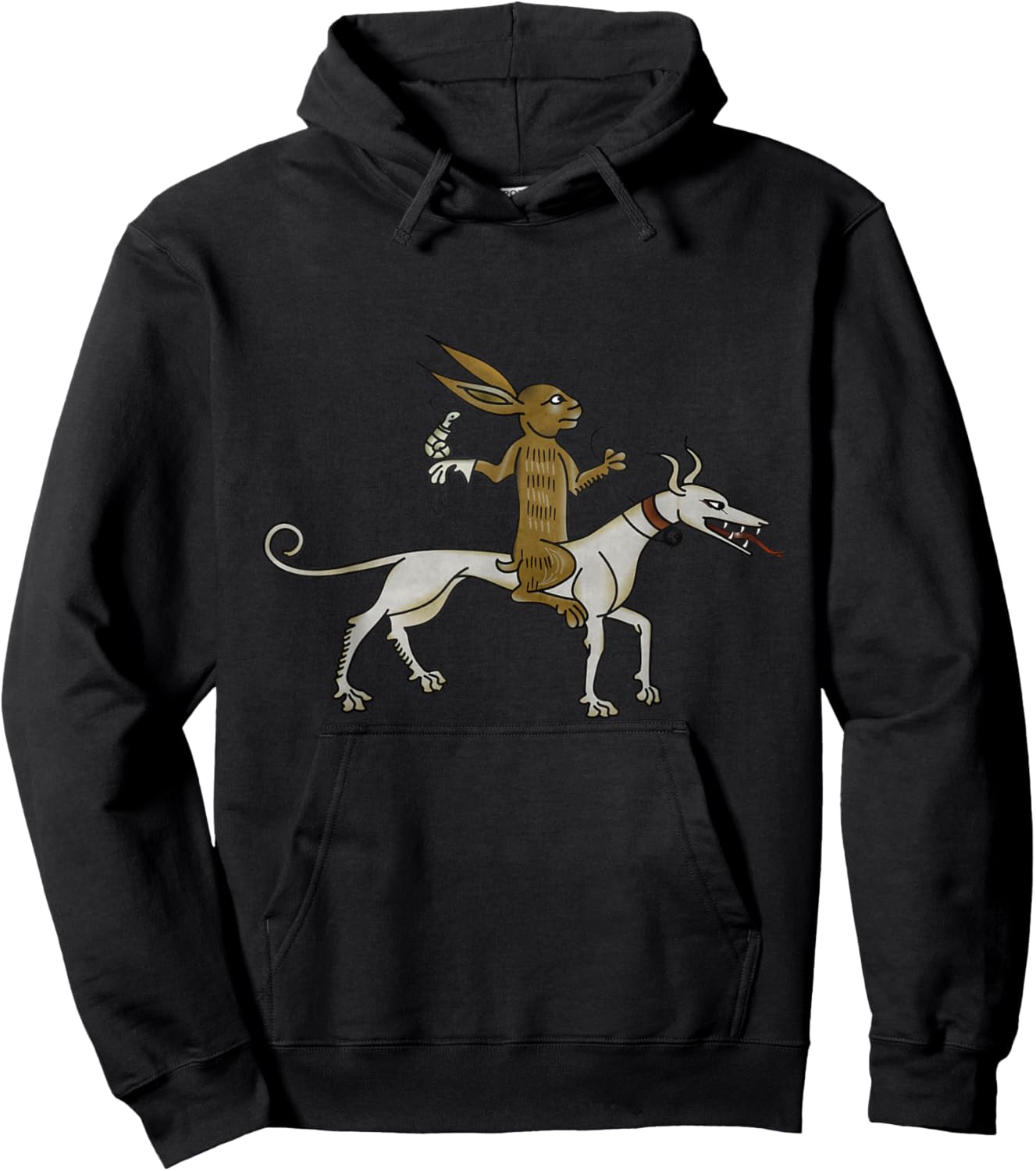 Marginalia Charming Rabbit - Medieval Meme - MargiKnights Hoodie - Hoodie | Black