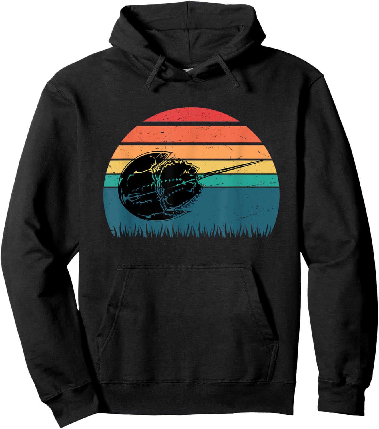 Vintage Horseshoe Crab For Biologist Hoodie - Hoodie | Black