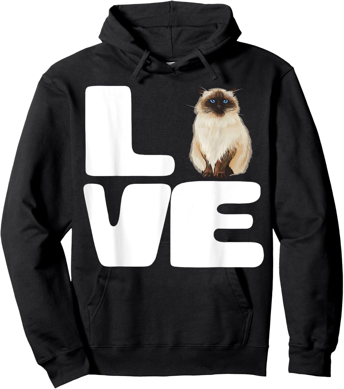 I Love My Himalayan Cat Lover Gift Men Women Hoodie - Hoodie | Black
