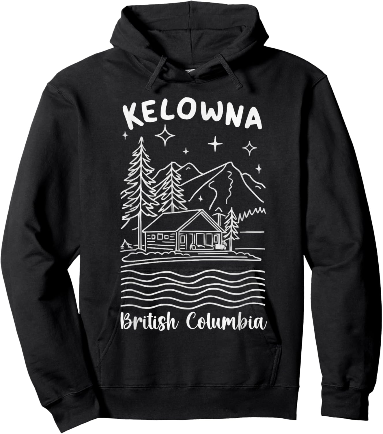 Kelowna British Columbia Travel I Love Canada Hoodie - Hoodie | Black