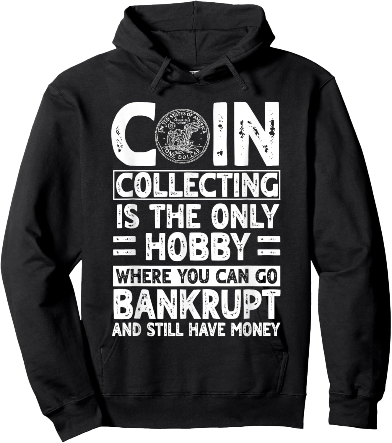 Coin Collector Numismatist Hobby Money Enthusiast Numismatic Hoodie - Hoodie | Black