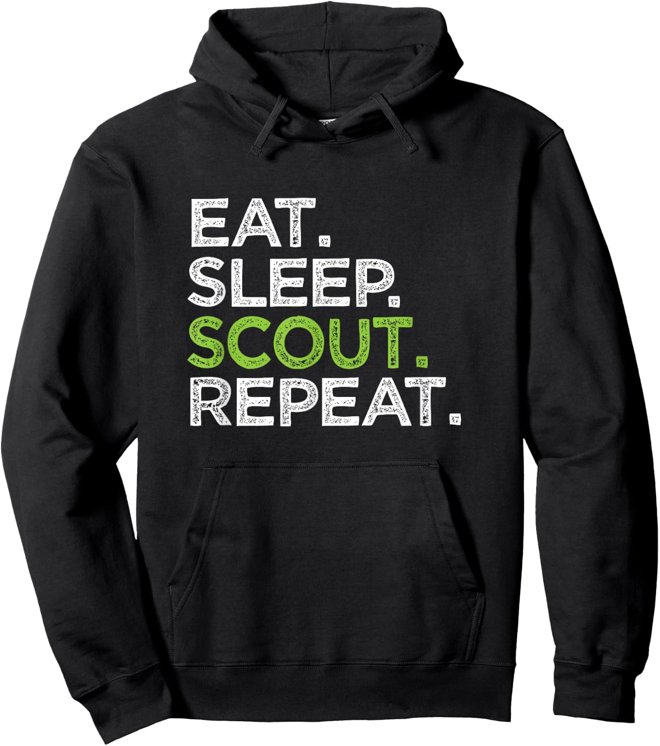 Cool Eat Sleep Scout Repeat Cub Love Scouting Leader Hoodie - Hoodie | Black