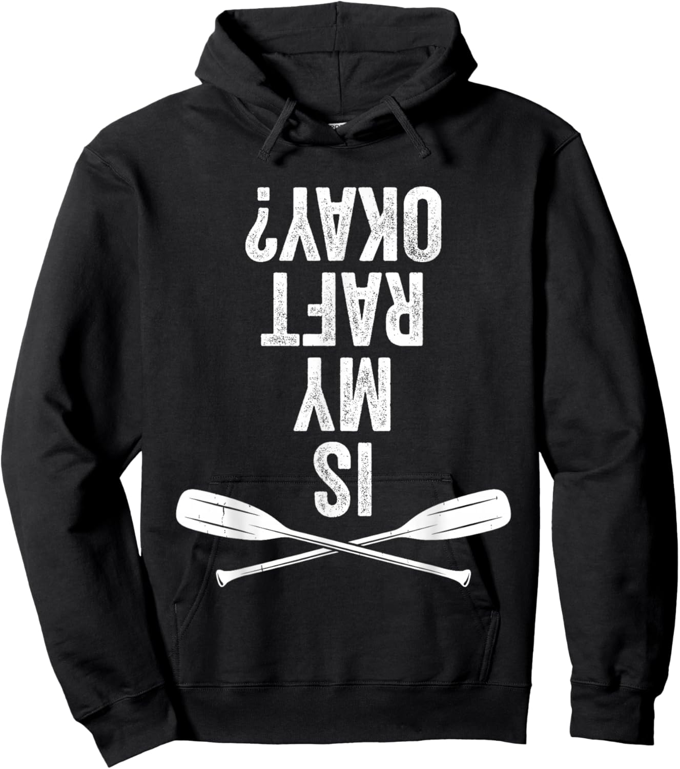 Is My Raft Okay Vintage Retro Vacation Trip Funny Gift Hoodie - Hoodie | Black