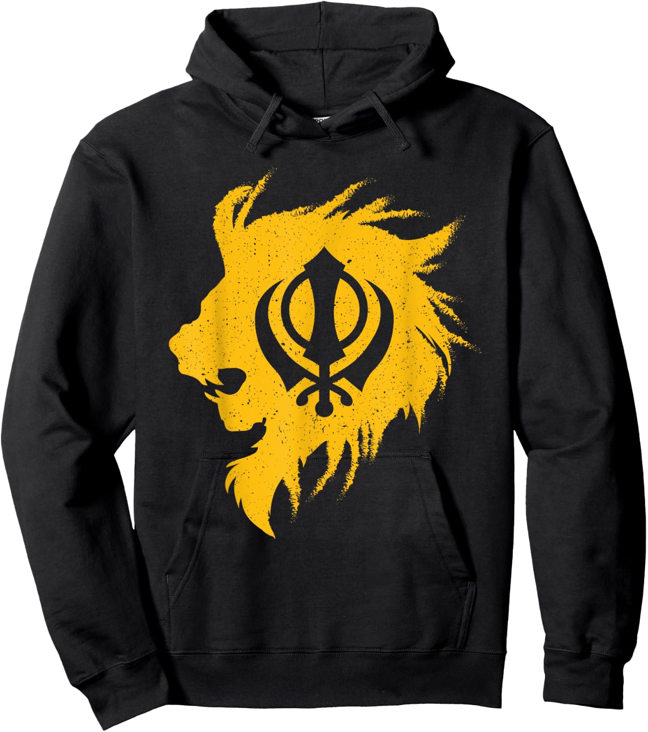 Khanda lion kaur - punjabi - sikhism sikh gift Hoodie - Hoodie | Black