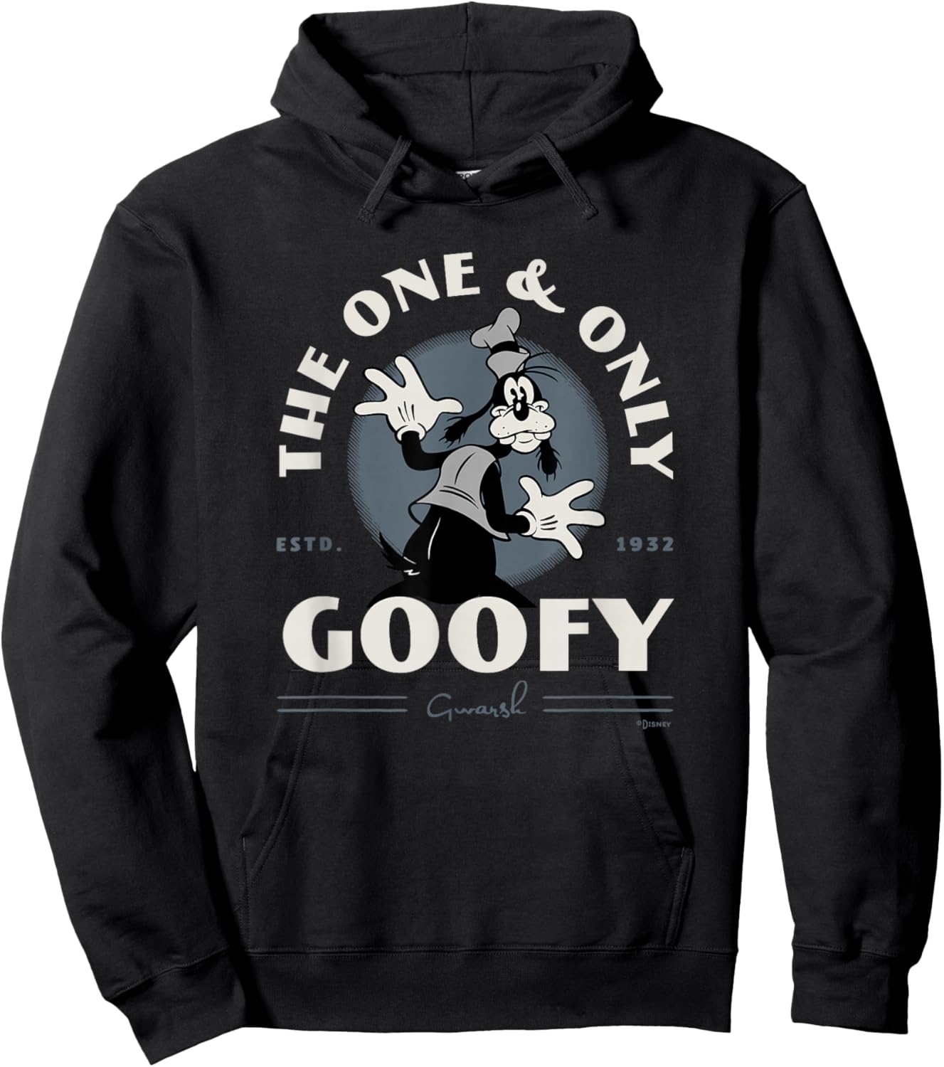 Disney 100 The One & Only Goofy Gwarsh Est 1932 Vintage D100 Small Hoodie - Hoodie | Black