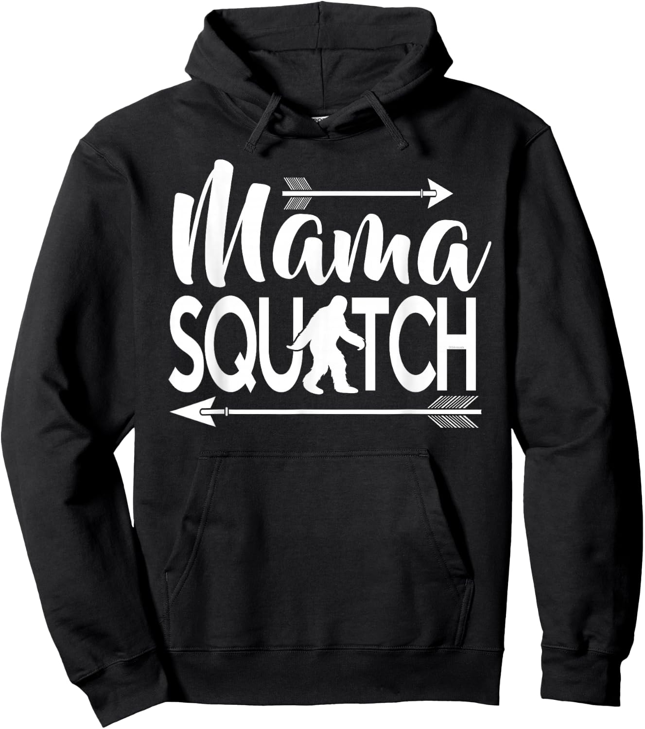Mama Squatch Shirt Bigfoot Sasquatch Gifts for Mom Hoodie - Hoodie | Black