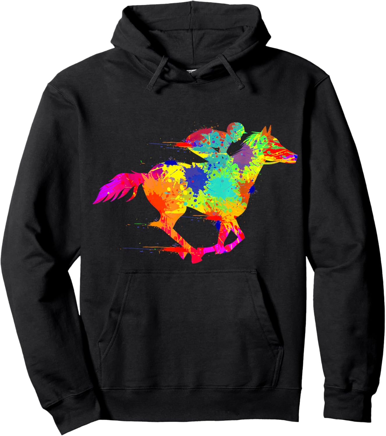 Horse Racing Derby Jockey Men Hoodie - Hoodie | Black