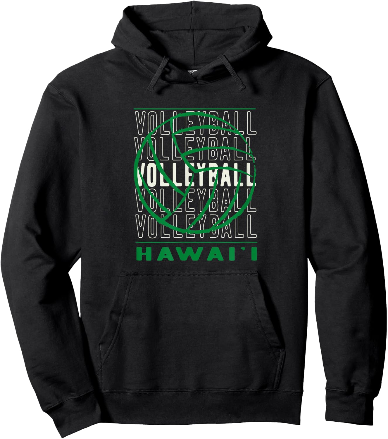 Volleyball Hawaii Hoodie - Hoodie | Black