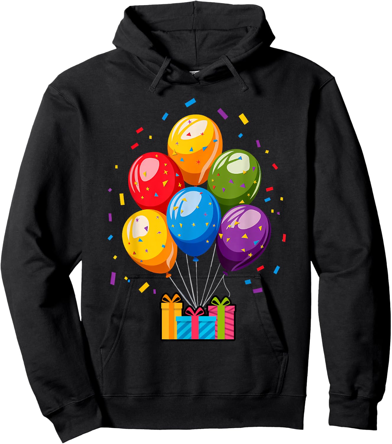 It's My Party Balloons Birthday Party Time Hoodie - Hoodie | Black