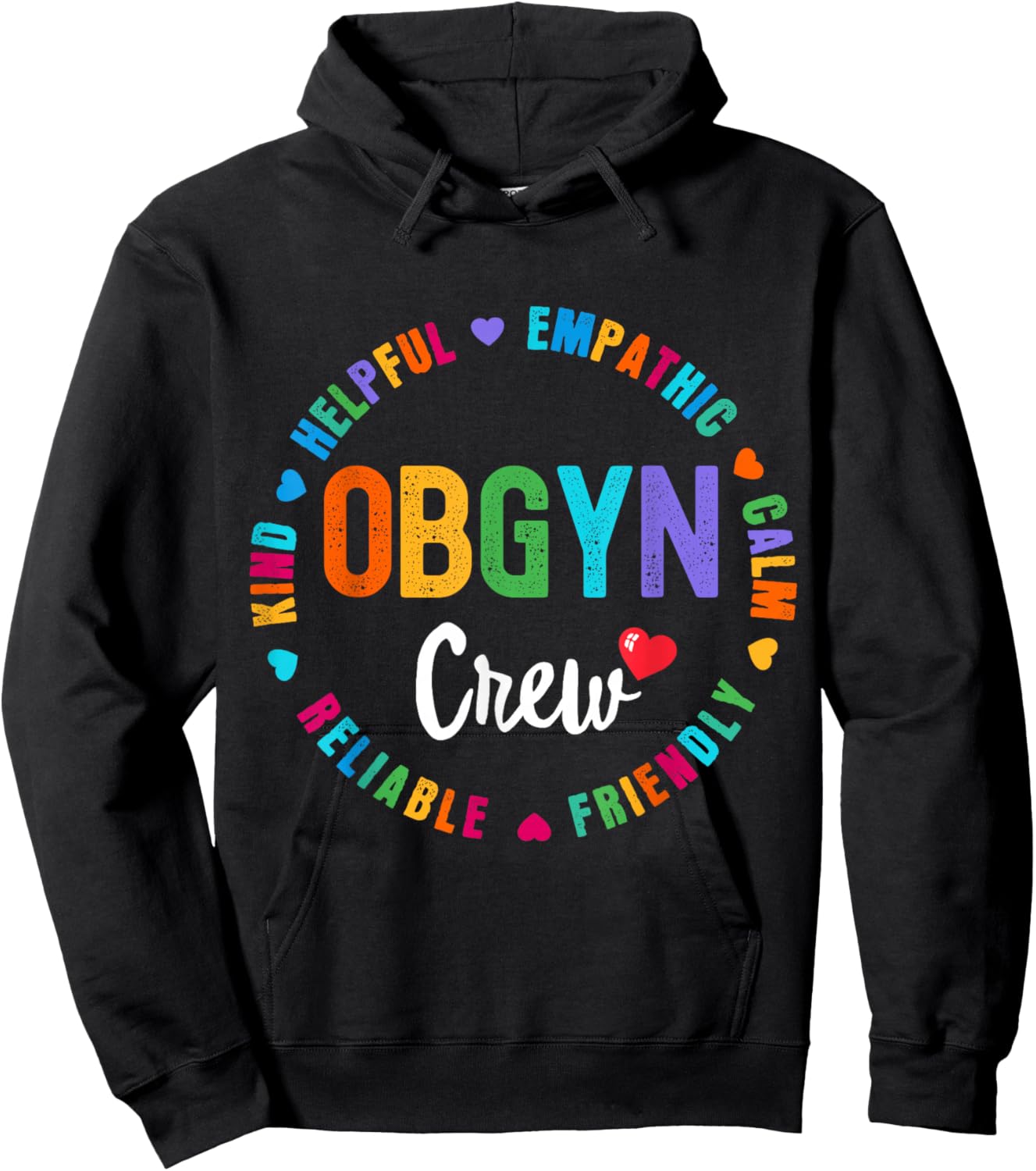 OB GYN Crew Labor & Delivery - L&D Nurse Appreciation Week Hoodie - Hoodie | Black