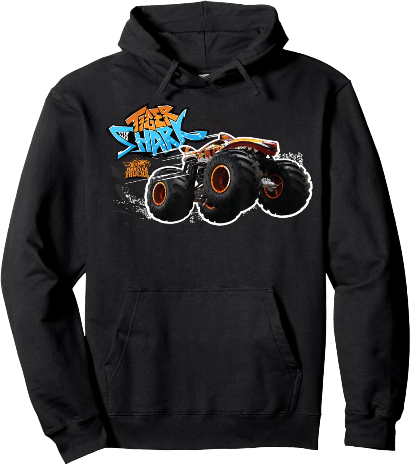 Hot Wheels Monster Trucks - Tiger Shark Hoodie - Hoodie | Black