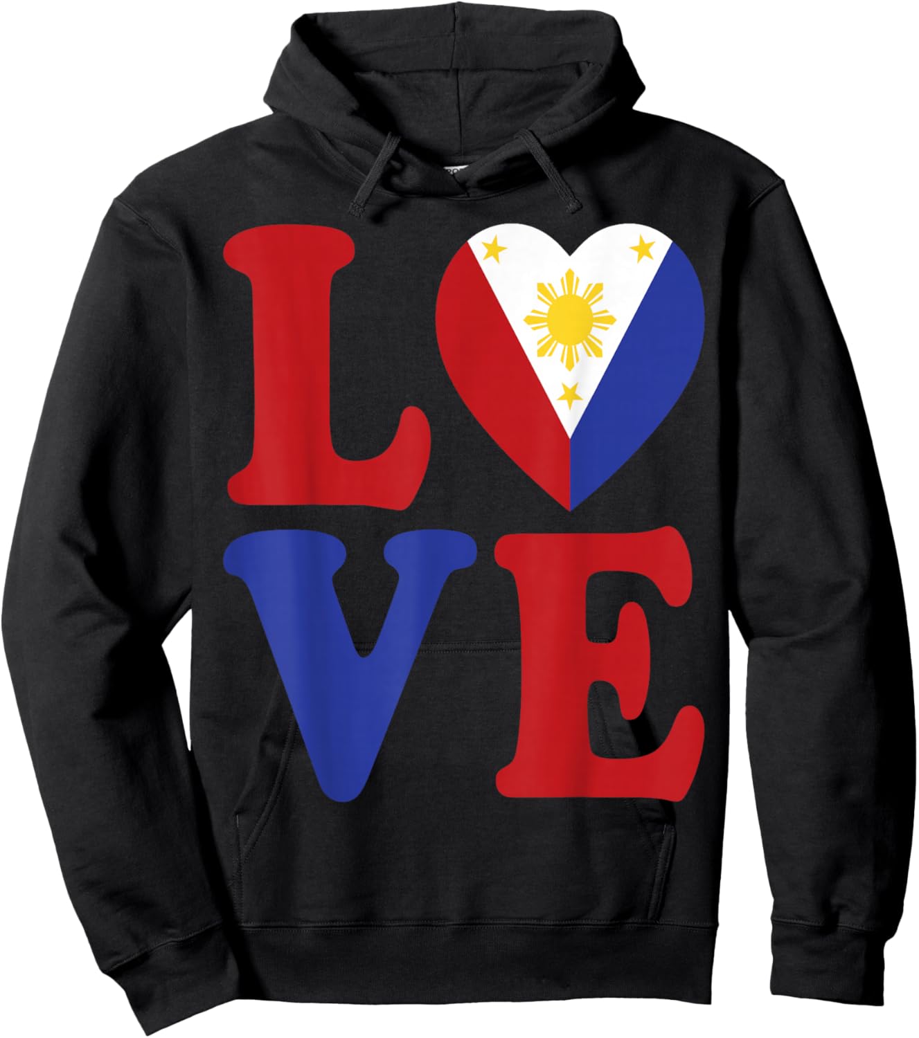 Filipino Patriotic Women & Men From Philippines Flag Country Hoodie - Hoodie | Black