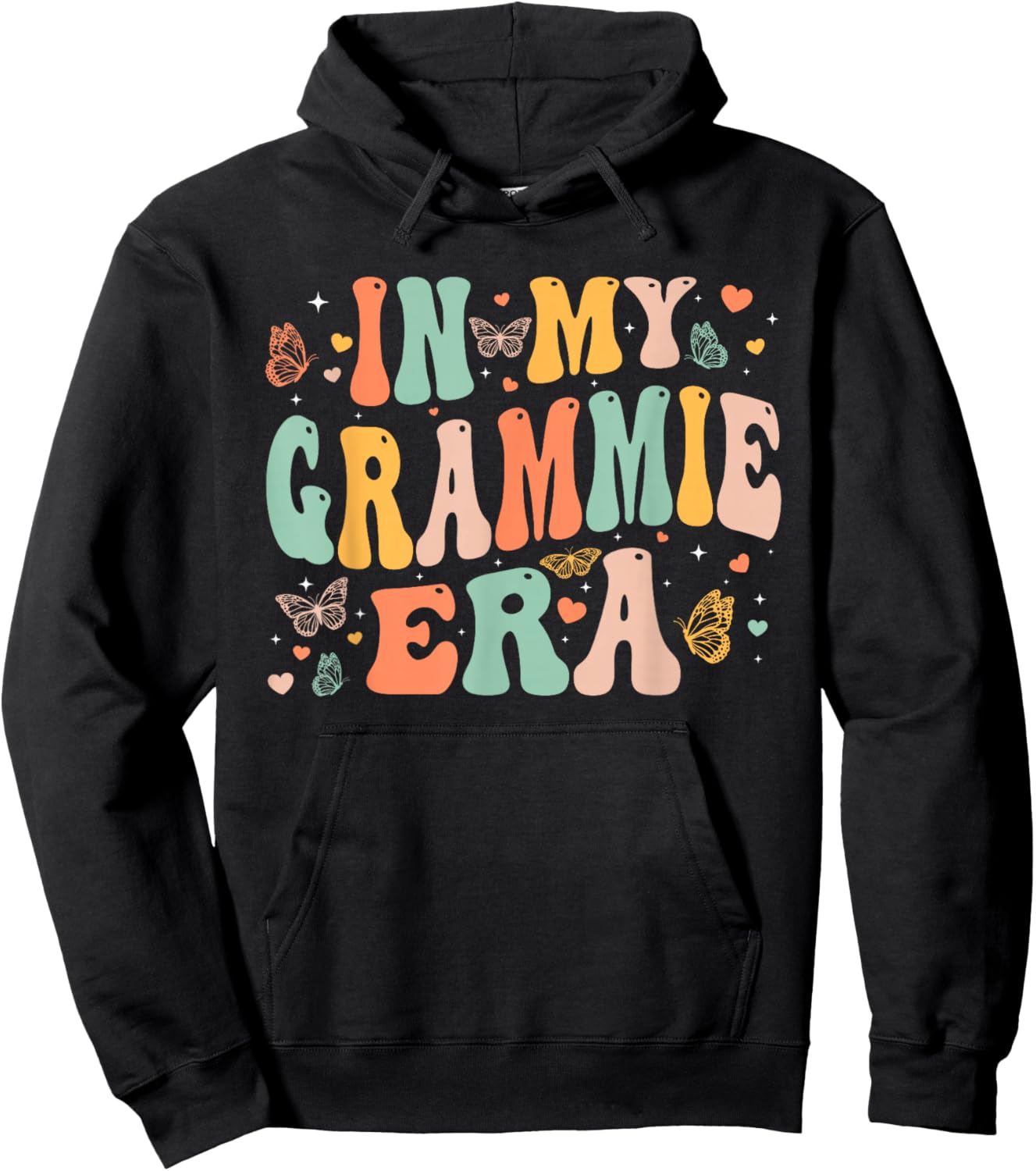 Retro Groovy In My Grammie Era Mother's Day Gifts Women Hoodie - Hoodie | Black