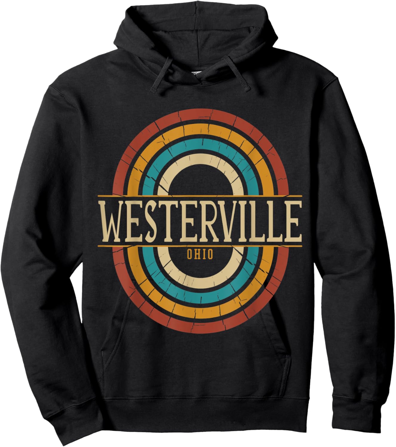 Vintage Retro Westerville Ohio OH Souvenirs Hoodie - Hoodie | Black