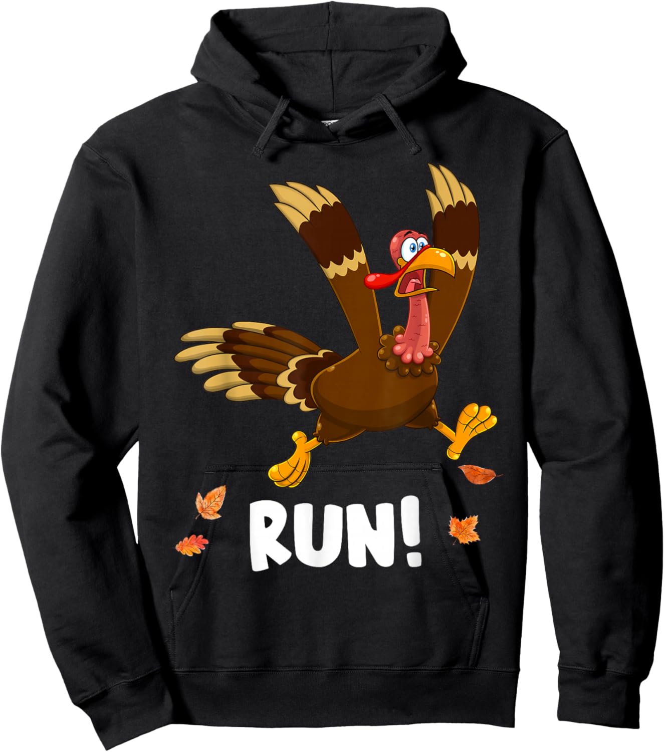 Thanksgiving Turkey Running Outfit Gear Costume Turkey Trot Hoodie - Hoodie | Black