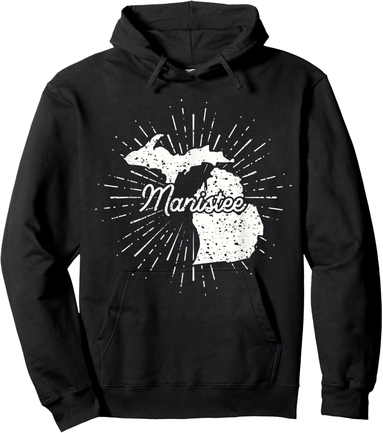 Manistee Michigan MI Hoodie - Hoodie | Black