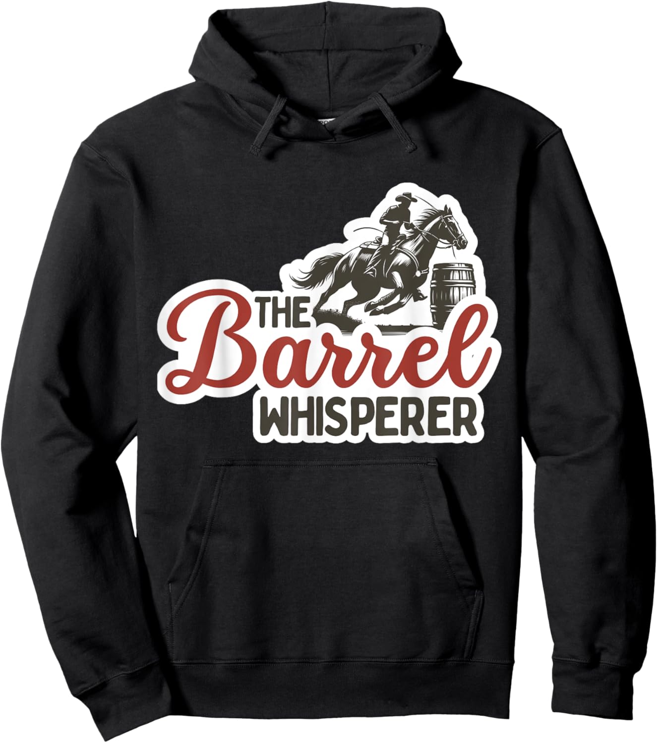 Barrel Racing Shirt Horse Barrel Racer Rodeo Cowgirl Hoodie - Hoodie | Black