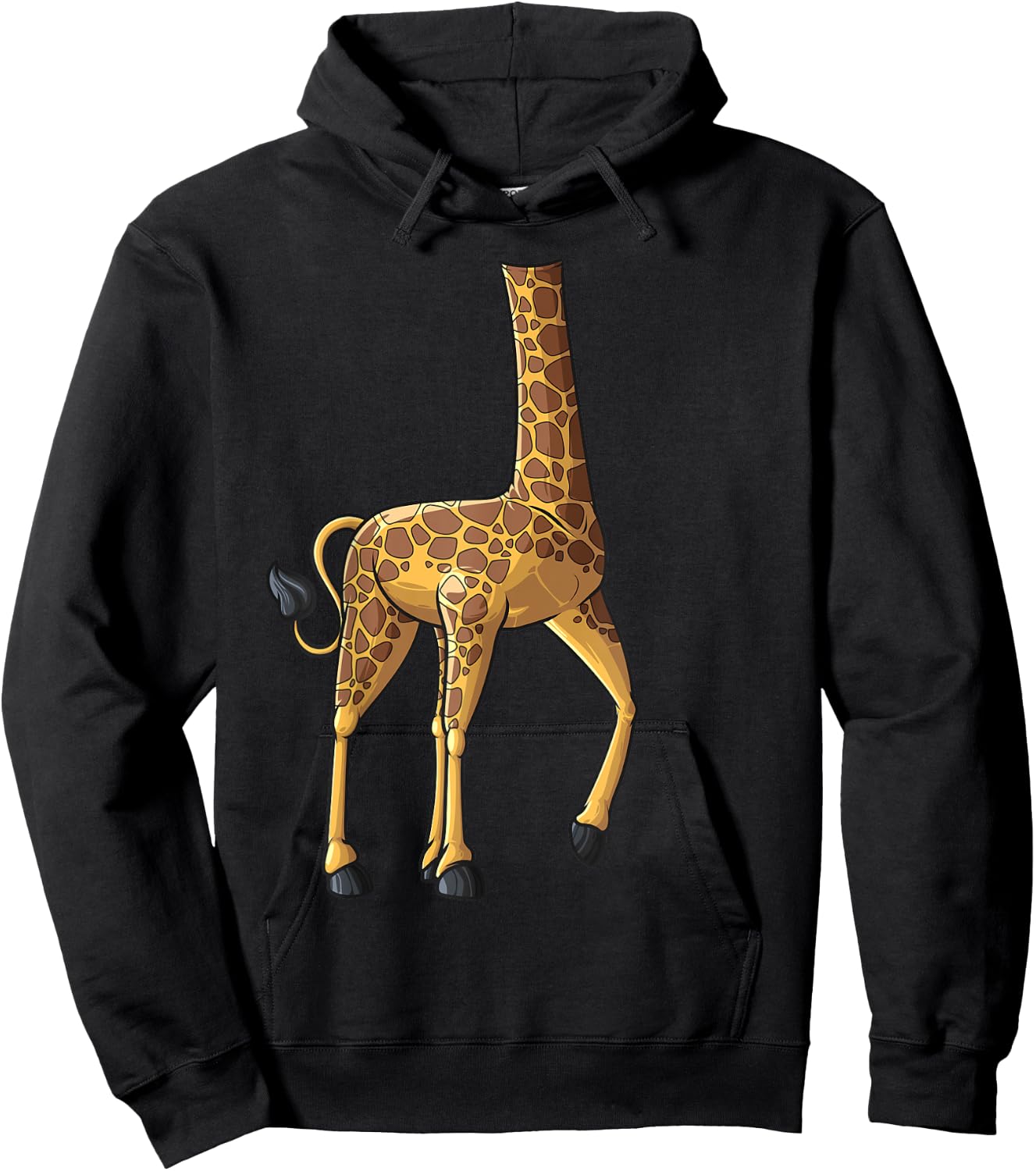 Cute Headless Giraffe Halloween Costume | Funny Animal Gift Hoodie - Hoodie | Black