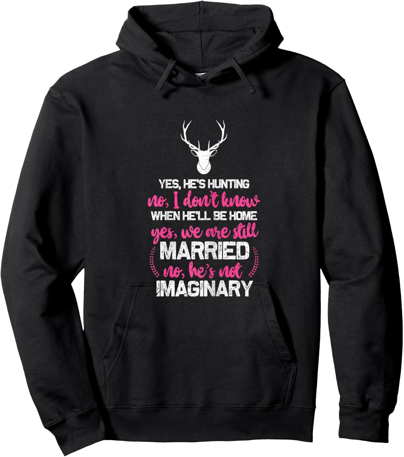 Hunt Wife Shirt Funny Hunters Wife Hoodie - Hoodie | Black
