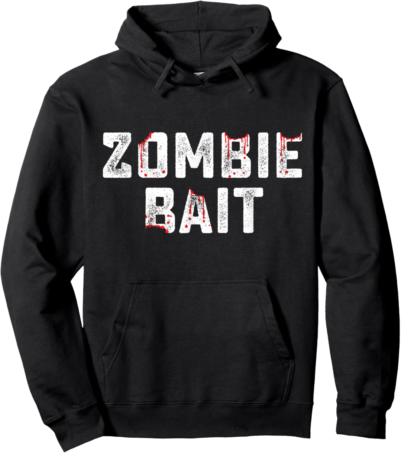 Zombie Bait Funny Apocalypse Halloween Last Minute Costume Hoodie - Hoodie | Black