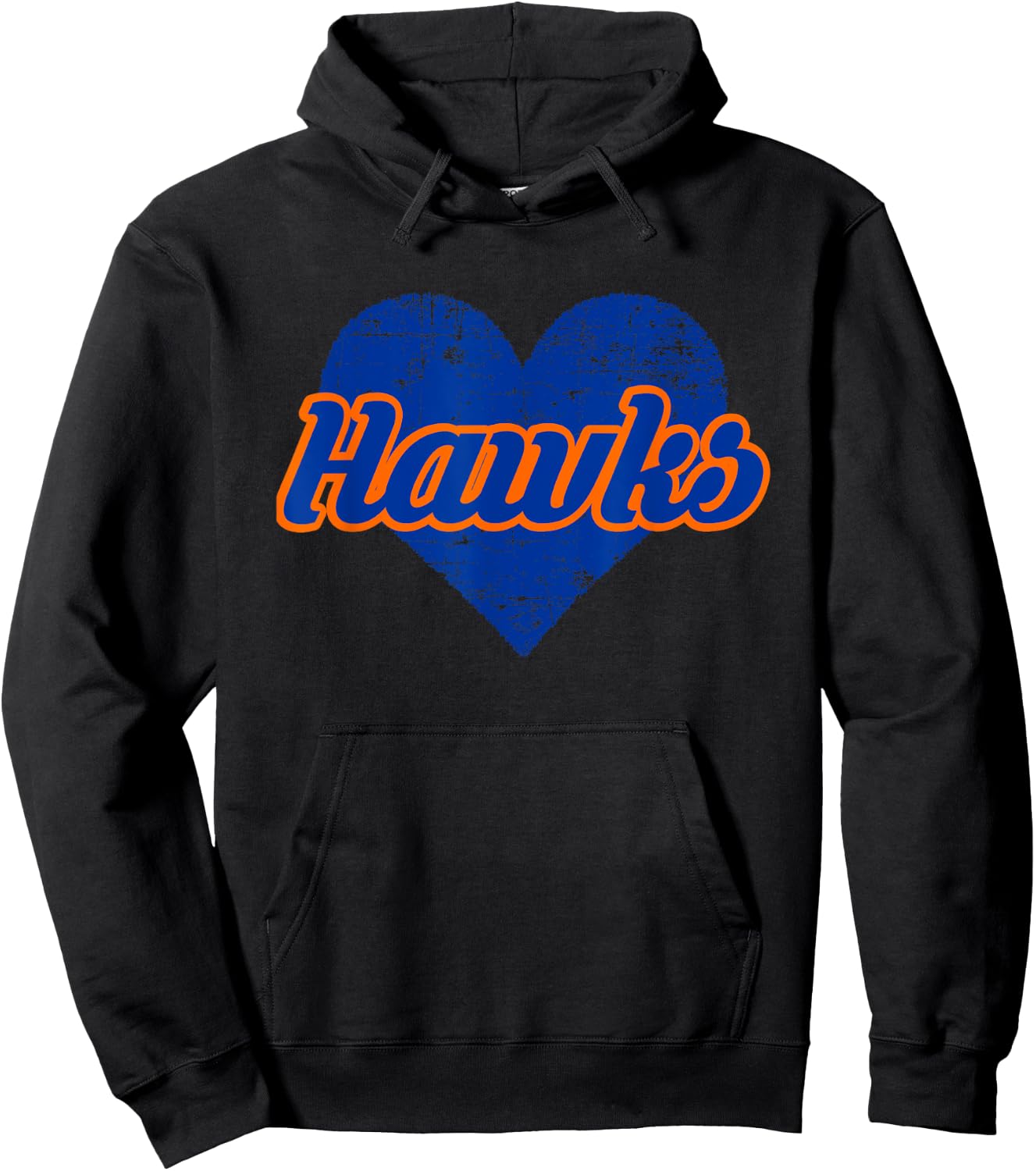Riverton Hawks Over Heart Hoodie - Hoodie | Black