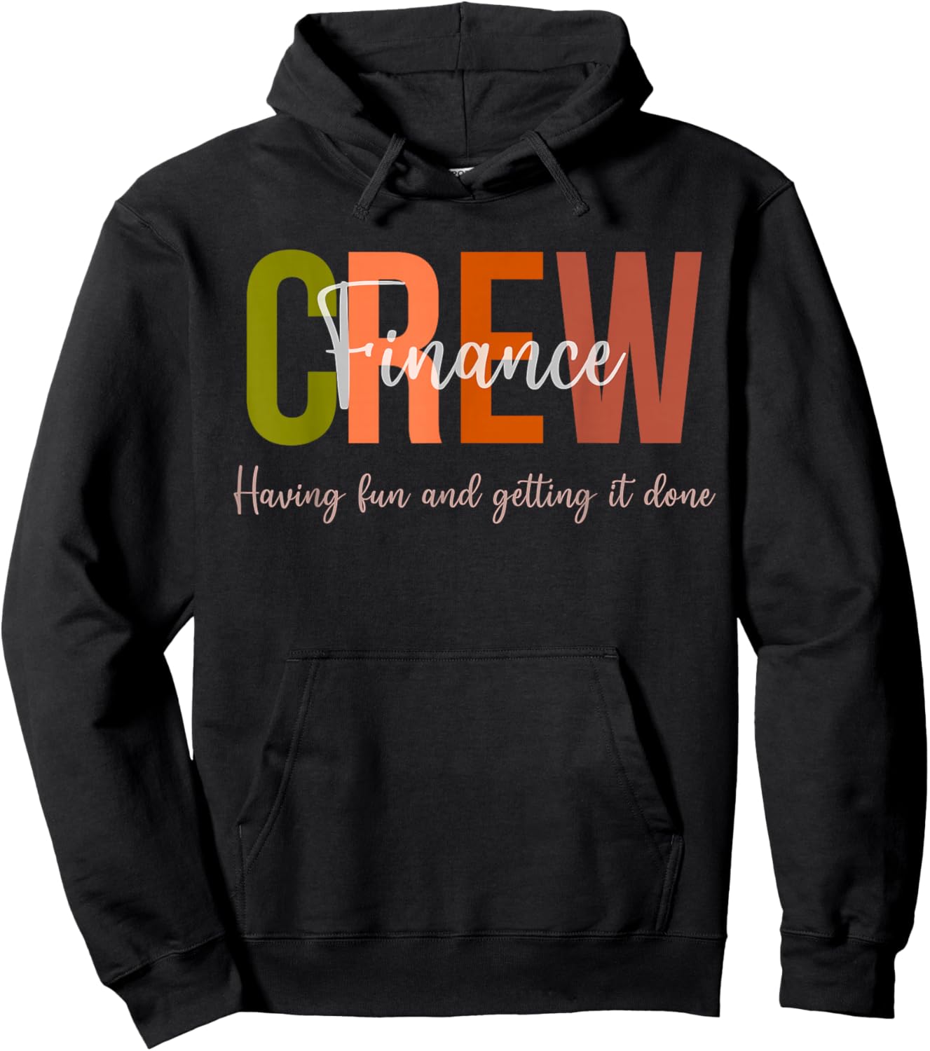 Finance Crew Department Women Team Men Financial Planning Hoodie - Hoodie | Black
