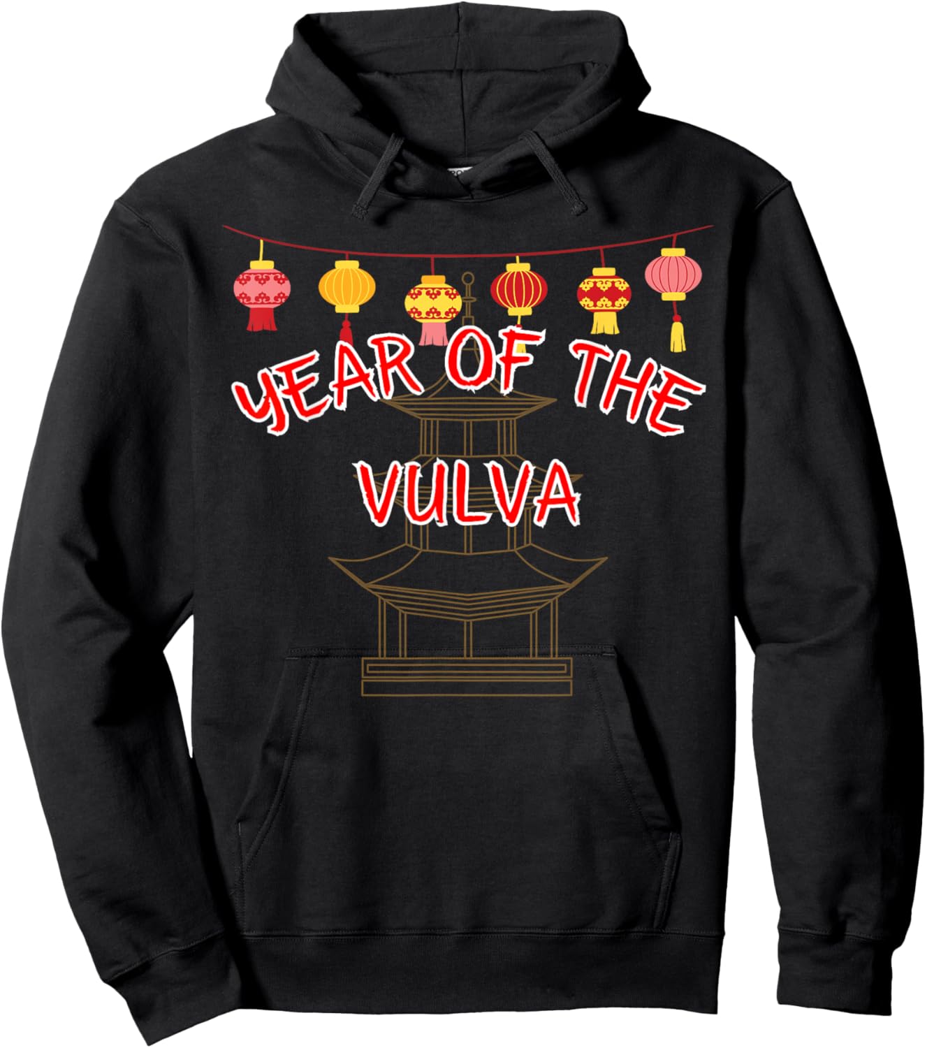 Year of the Vulva - Sexy Chinese New Year Gifts Hoodie - Hoodie | Black