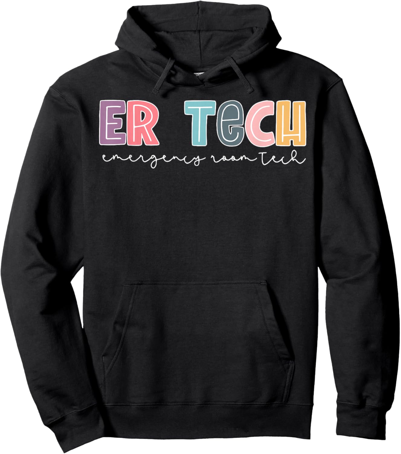 ER Tech Emergency Room Technician Emergency Room Tech ER Tec Hoodie - Hoodie | Black