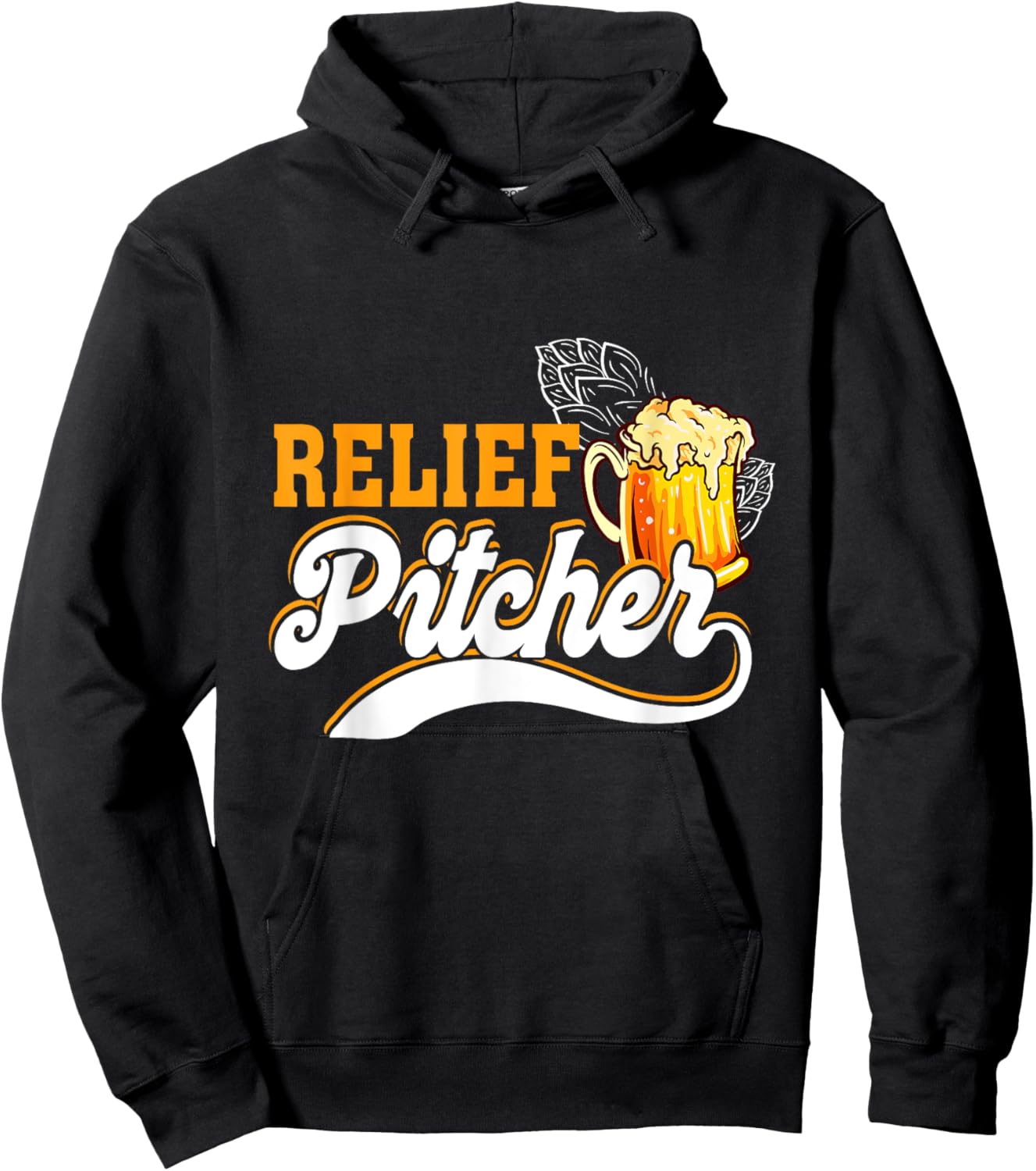Relief Pitcher Beer And Baseball Minor League Baseball Life Hoodie - Hoodie | Black