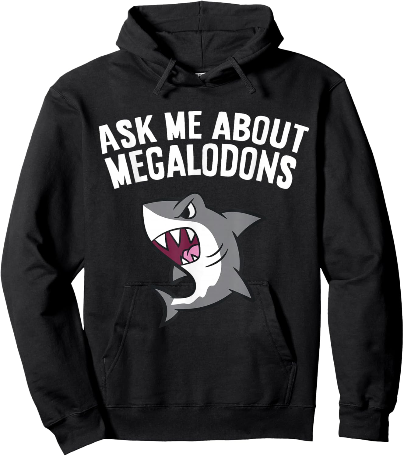 Megalodon Shark Lover Ask Me About Megalodons Hoodie - Hoodie | Black