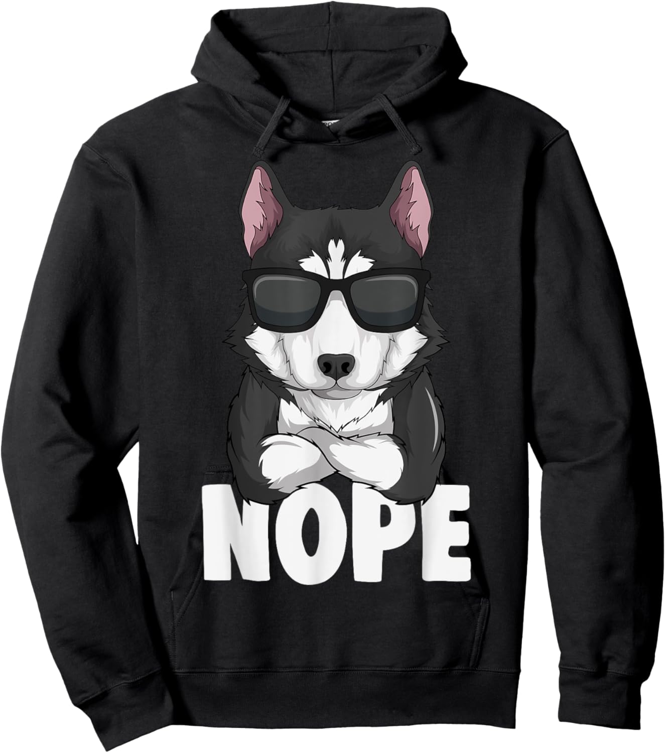 Husky Dog Kids Boys Girls Women Hoodie - Hoodie | Black