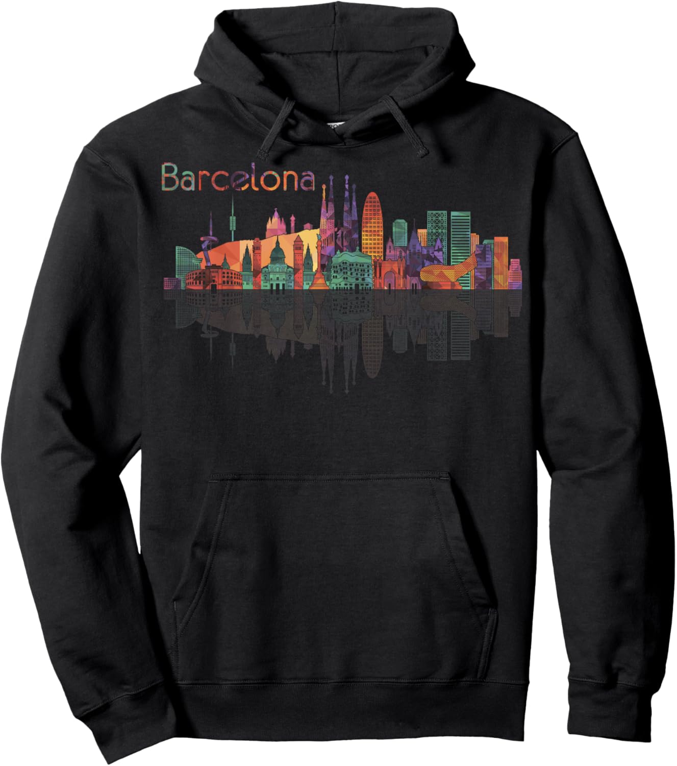 Travel Barcelona Spain Europe Spanish Family Vacation Hoodie - Hoodie | Black