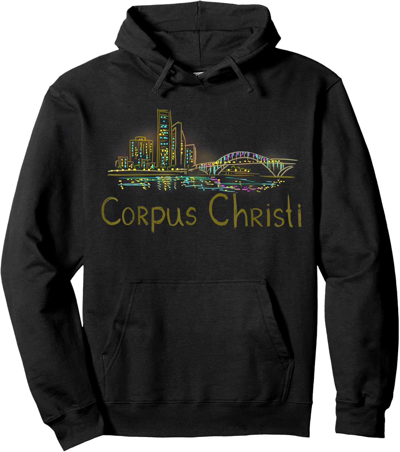 Corpus Christi City Texas souvenir gift women Hoodie - Hoodie | Black