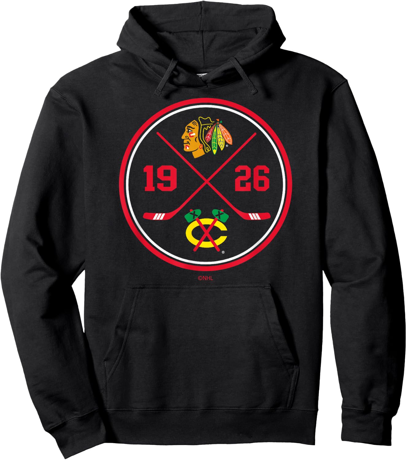 Chicago Blackhawks Prize Black Officially Licensed Hoodie - Hoodie | Black