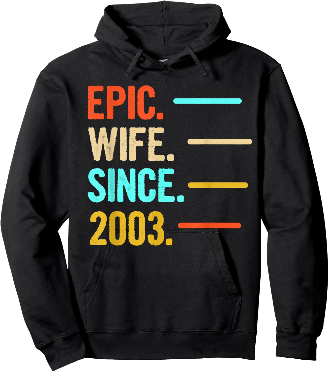 Epic Wife Since 2003 Hoodie - Hoodie | Black