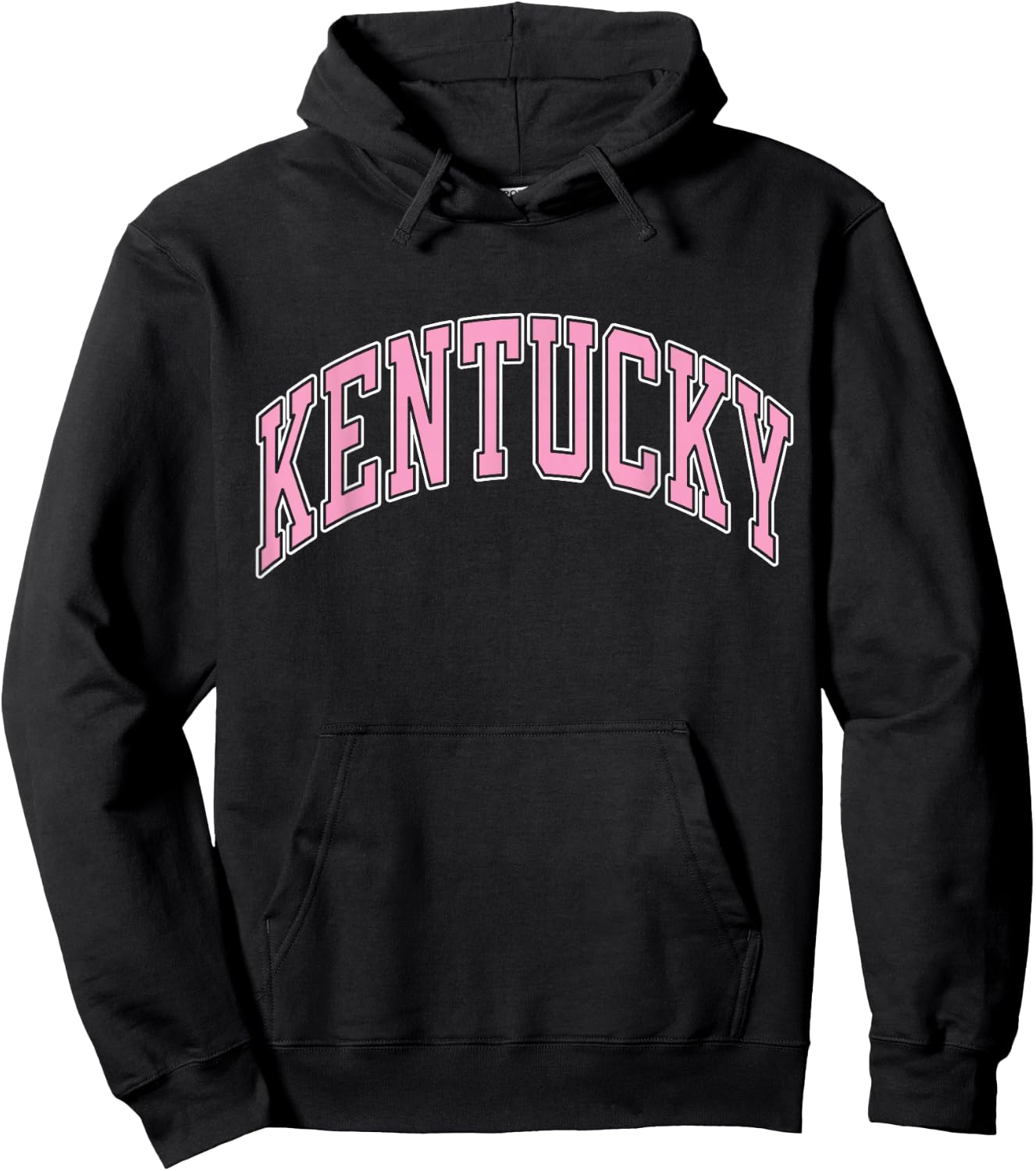 Kentucky Varsity Style Pink Text Hoodie - Hoodie | Black
