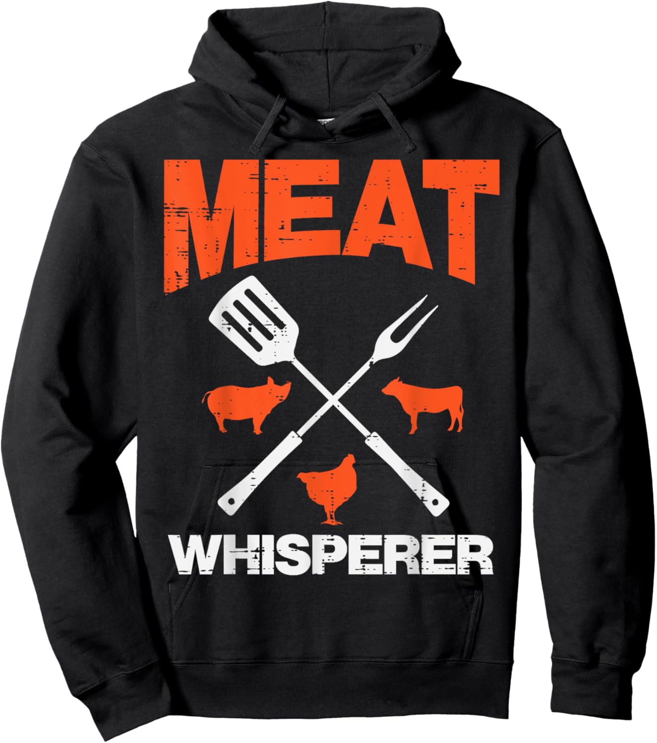 Meat Whisperer Funny Barbecue Grilling Bbq Grill Men Women Hoodie - Hoodie | Black