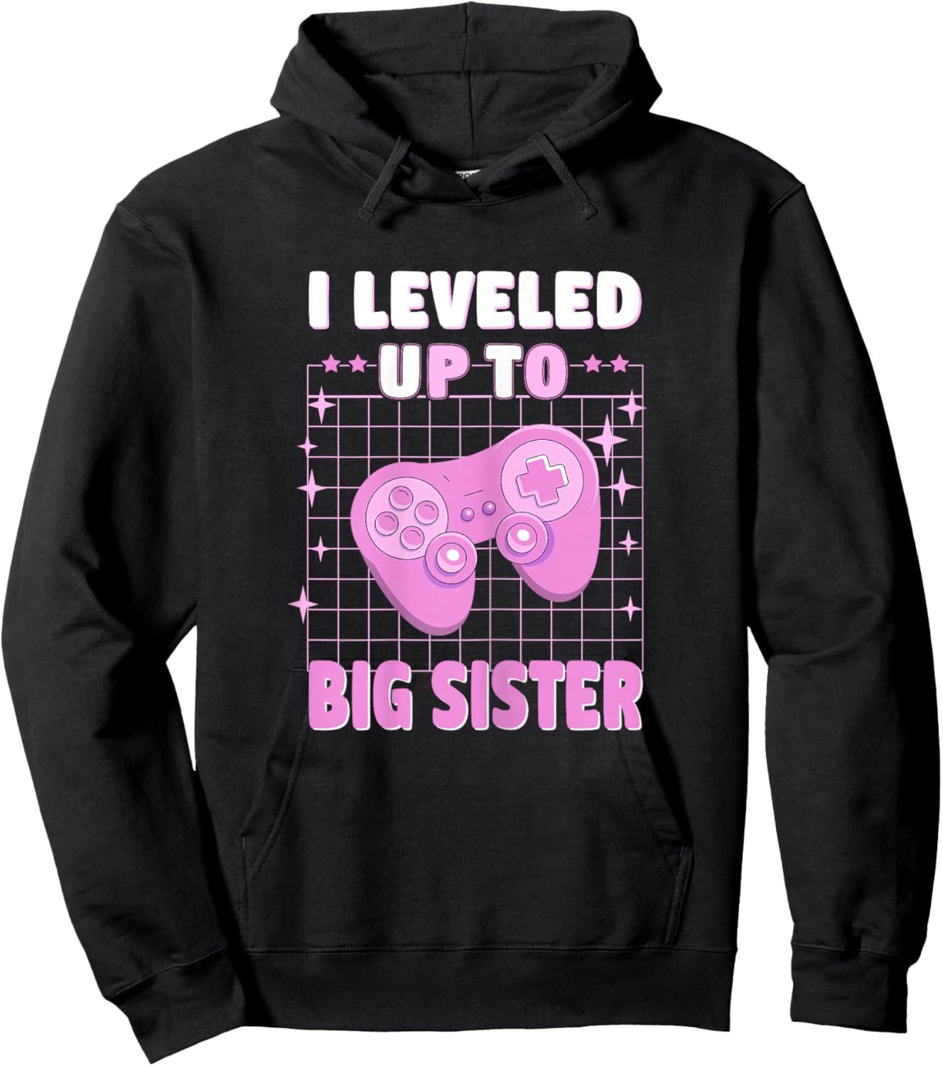 Cute I leveled up to Big Sister gamer Est 2025 Hoodie - Hoodie | Black