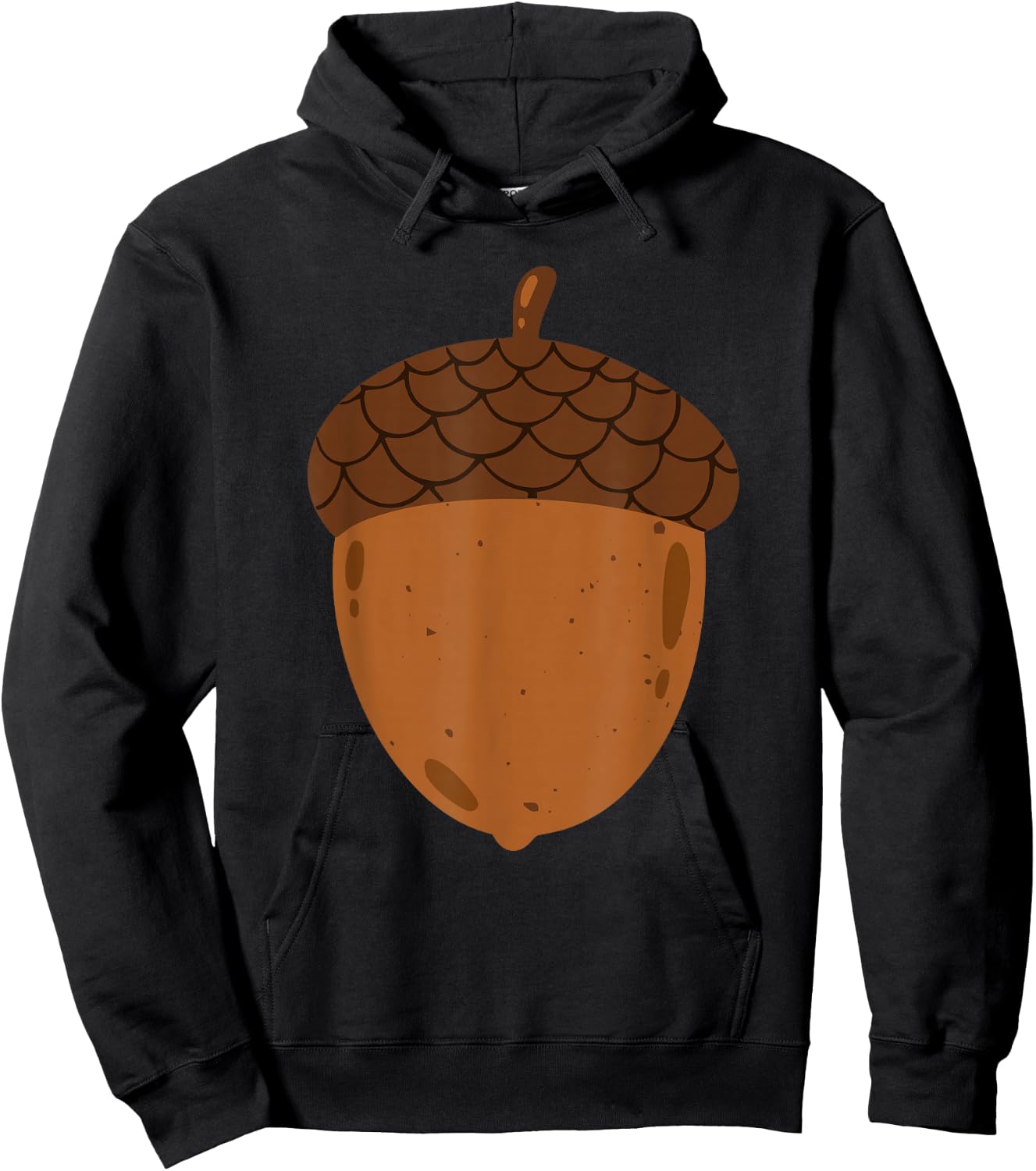 Big Acorn Costume Cute Easy Food Halloween Hoodie - Hoodie | Black