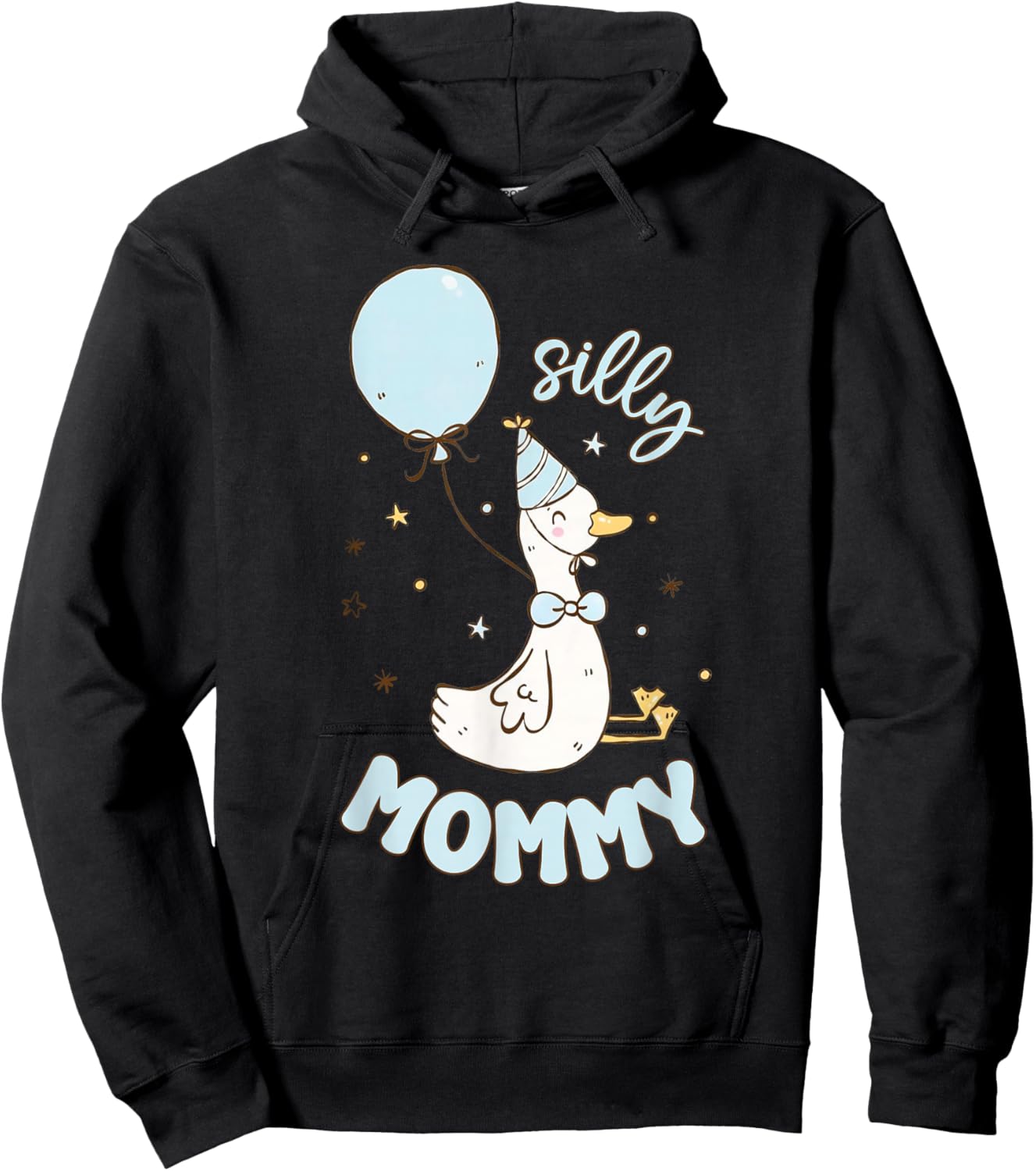 Silly Mommy Silly Goose 1st Birthday Boy Family Matching Hoodie - Hoodie | Black