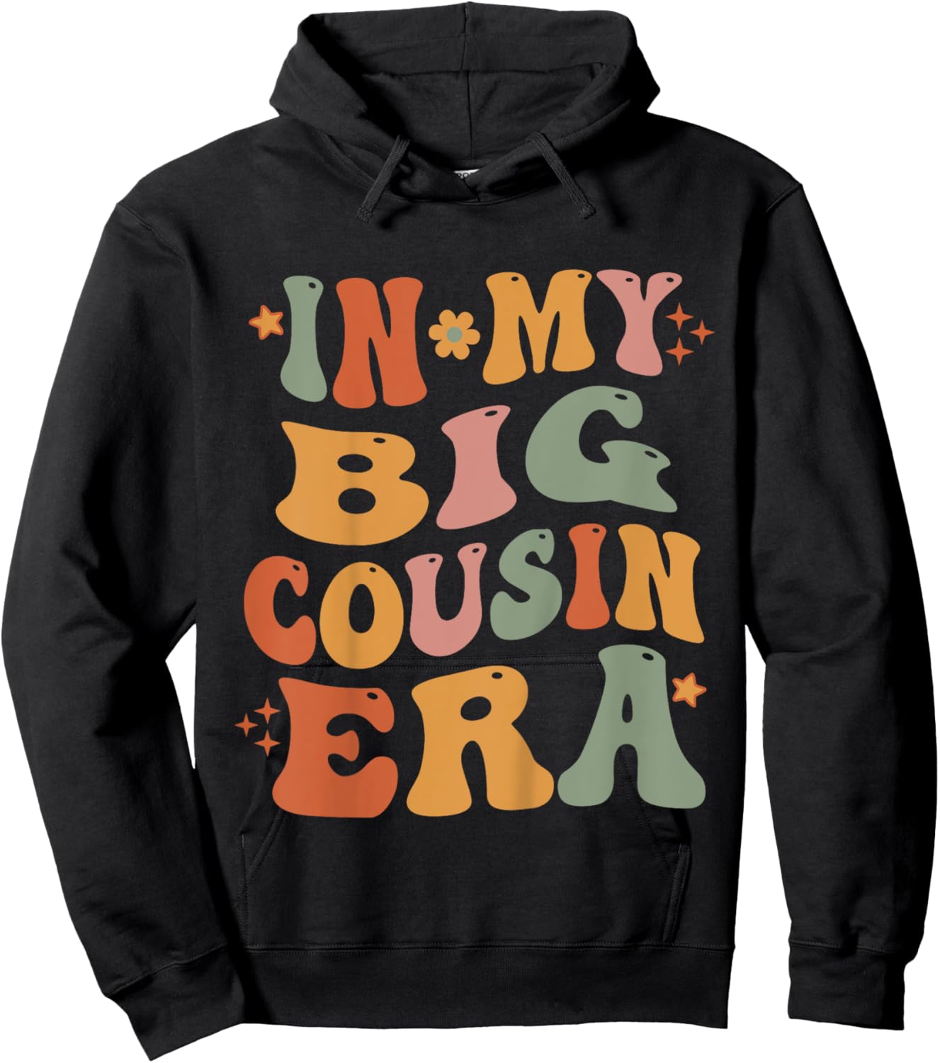In My Big Cousin Era Funny Cousin Kleinkind Kid Hoodie - Hoodie | Black
