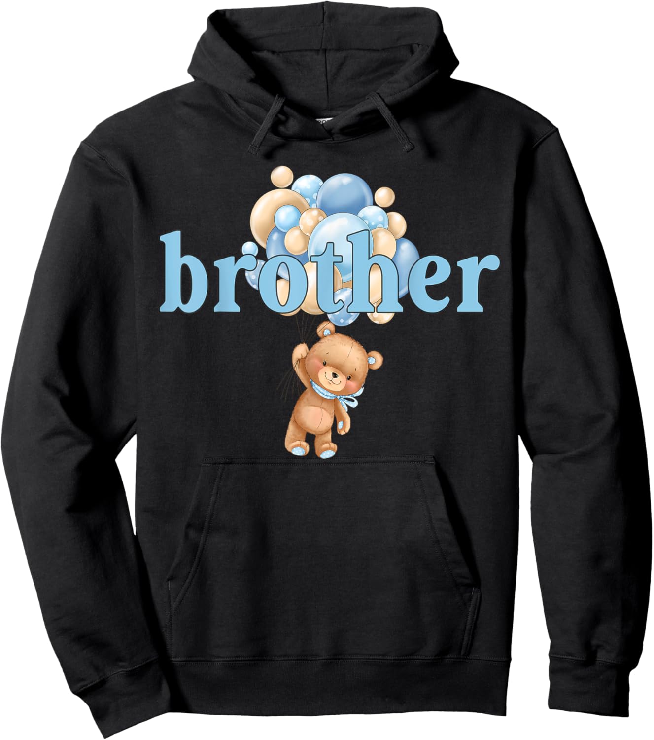 Brother Teddy Bear 1st Birthday Boy Family Matching Hoodie - Hoodie | Black